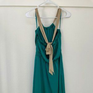 The Limited, Cocktail Dress with Tie-Back Straps, Teal